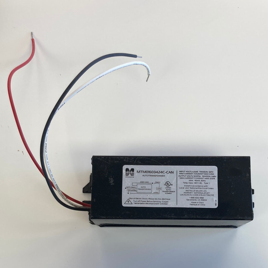 AutoTransformer 0.67A 160W Input-347V Output-240V Max-160VA – Ajax