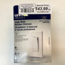 LEVITON DECORA Single Pole + 3Way LED 450W LED Universal High Watt Rocker Dimmer White