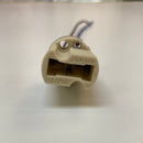 G9 Socket LED Lamp Base Holder AC250A 2A 100W Ceramic White with 15cm Long Wire