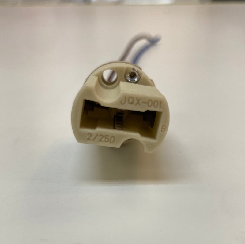 G9 Socket LED Lamp Base Holder AC250A 2A 100W Ceramic White with 15cm Long Wire