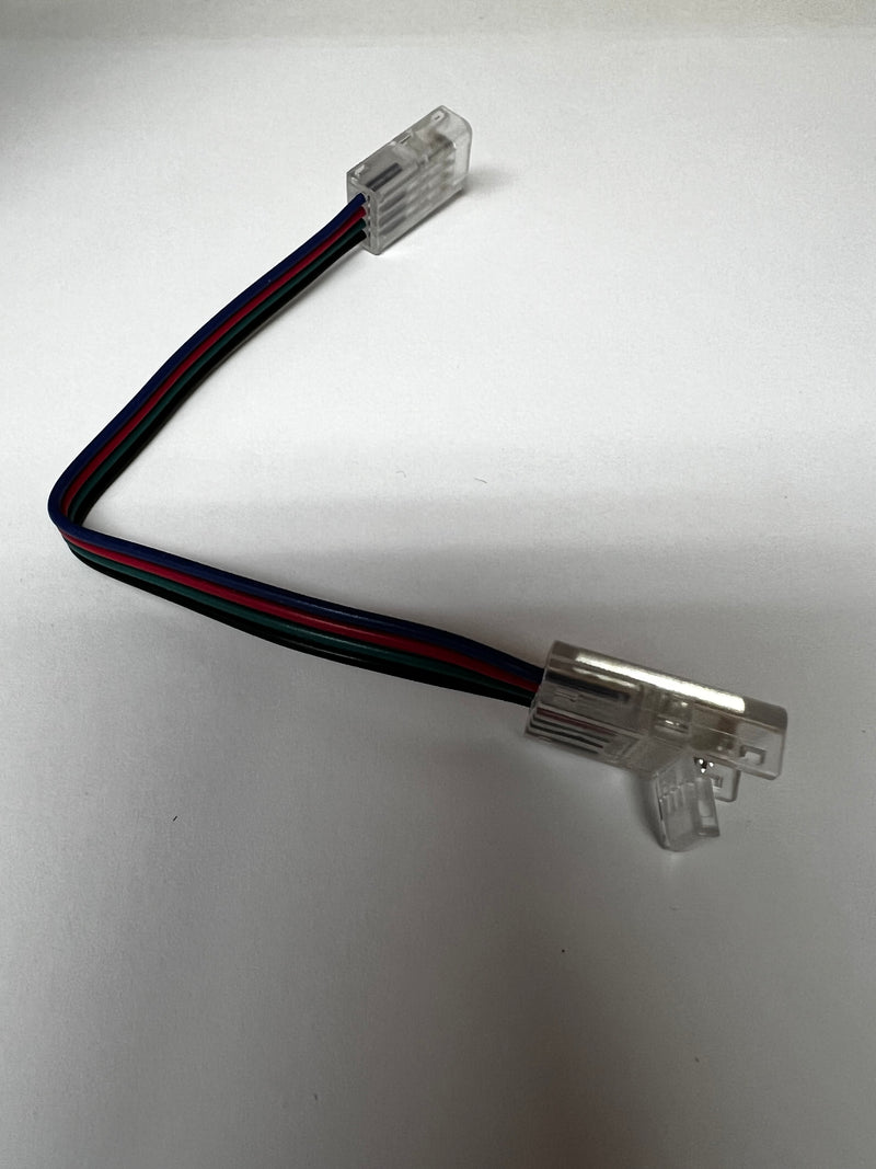 RGB 4 Pin LED Strip to LED Strip Connector with 5'' Wire