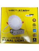 SUMMER SALE ECT 4'' 10W LED Recessed Ceiling Panel Pot Light 5CCT Flat Round White with Junction Box