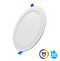 DAWNRAY 8'' Round Flat White 5CCT 24W LED Slim Panel Ceiling Pot Light with Junction Box