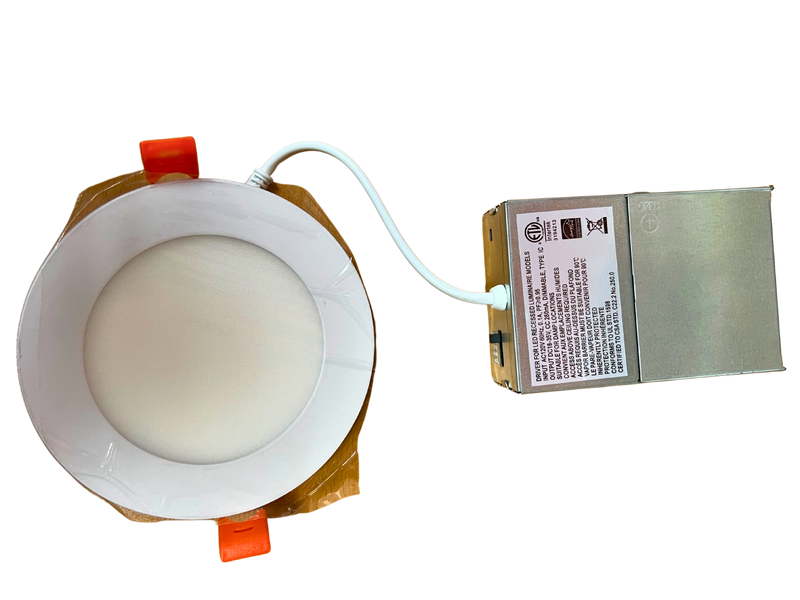 SUMMER SALE ECT 4'' 10W LED Recessed Ceiling Panel Pot Light 5CCT Flat Round White with Junction Box