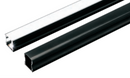 Deep U Black Track Aluminum Profile Channel Per Foot