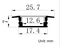 Recessed Silver Track Aluminum Profile Channel Per Foot