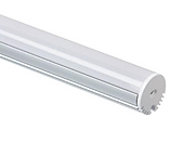 Round Aluminum Profile Channel - Hanging Rod with LED Strip Light Per Foot Sliver