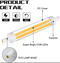 R7S LED Light Bulb COB LEDs Dotless 118mm 10W 3000K Warm White 