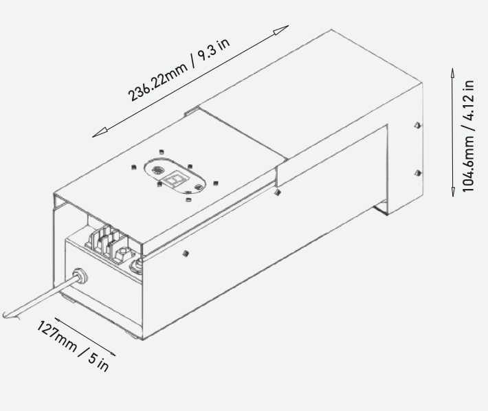 LUMINIZ 300W 12V Outdoor Landscape Transformer with Photocell Sensor and Timer Waterproof