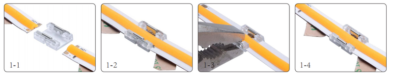 Strip to Strip 2 Pin Connector for 10mm COB LED Strip Light