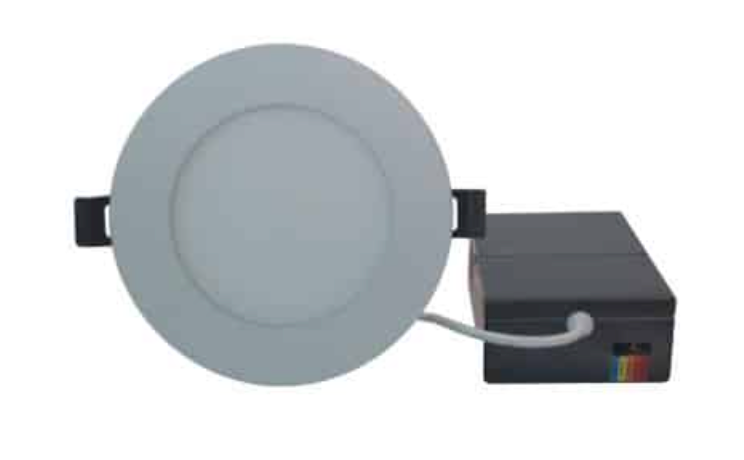 VO 4'' 9W LED Slim Flat Panel Light Fixture 5CCT Dimmable Round White with Junction Box