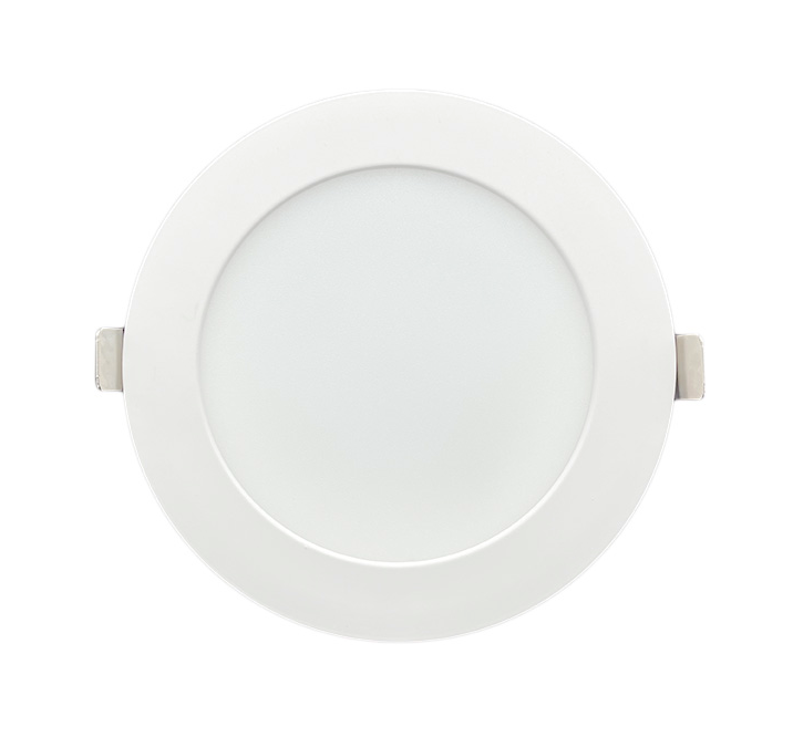 DAWNRAY 6" Fire Rated Round Flat White LED Slim Panel Ceiling Pot Light 15W 5CCT Dimmable with Junction Box