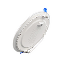 DAWNRAY 8'' Round Flat White 5CCT 24W LED Slim Panel Ceiling Pot Light with Junction Box
