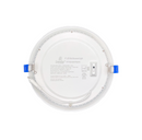 DAWNRAY 8'' Round Flat White 5CCT 24W LED Slim Panel Ceiling Pot Light with Junction Box