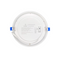 DAWNRAY 8'' Round Flat White 5CCT 24W LED Slim Panel Ceiling Pot Light with Junction Box