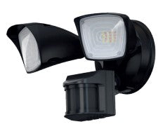 Vo- 25W 3CCT Two Motion Black Aluminum Security LED Light