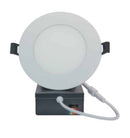 VO 4″ Flat 9W 6CCT 750LM Slim Round Panel Dimmable White with Junction Box