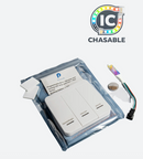 Wireless Mini Wall Switch and Receiver for Running Chasing LED Strip Light (Max 20ft)