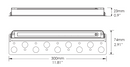 VO 12" AC/DC12V/24V 7W 5CCT Paver Hardscape LED Light