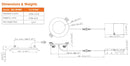 2026 VO 4" Flat 6CCT 9W 750LM Round White LED Pot Light Ceiling Fixture with Junction Box