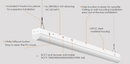 VO 8FT Linear Light 50W/60W/70W/80W/90W 5CCT 120-347V Dimmable Linkable White (In Store Pickup ONLY)