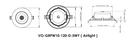 VO 4'' Airtight Thick Gimbal 10W 5CCT 820LM Round Black Dimmable LED Ceiling Pot Light Fixture with Junction Box