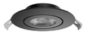 VO 4'' Slim Gimbal 10W 5CCT 820LM Round Black Dimmable LED Ceiling Pot Light Fixture with Junction Box