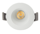 New VO 2″ 8W 5CCT 650LM Round White Wet Location Dimmable LED Baffle Downlight Fixture Ceiling Pot Light with Junction Box