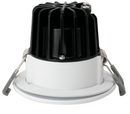 New VO 2″ 8W 5CCT 650LM Round White Wet Location Dimmable LED Baffle Downlight Fixture Ceiling Pot Light with Junction Box