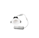 New VO 2″ 8W 5CCT 650LM Round White Wet Location Dimmable LED Baffle Downlight Fixture Ceiling Pot Light with Junction Box