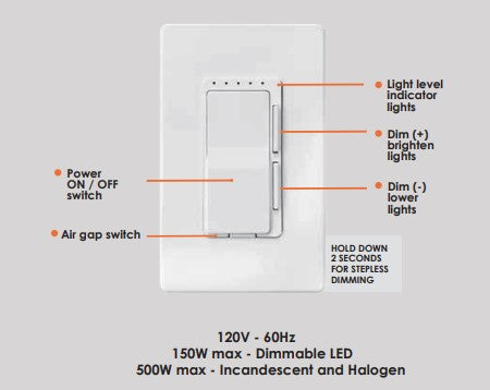 Vo- WIFI Smart Dimmer Switch LED 150W