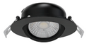 VO 4'' Airtight Thick Gimbal 10W 5CCT 820LM Round Black Dimmable LED Ceiling Pot Light Fixture with Junction Box