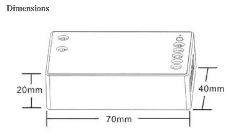 GOBO Tuya WIFI LED Controller Receiver DC12V-24V RGBW D014