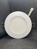 Everbright 4" LED Slim Flat Panel Light Ceiling Pot Light 5CCT 9W Dimmable Round White with Junction Box