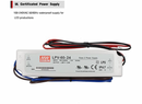 MEANWELL 24V 60W Non-Dimmable Class2 IP67 Waterproof LED Driver Power Supply Transformer White LPV-60-24