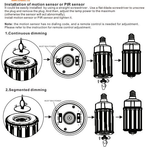 VO LED Corn Light Bulb 120-347V 125W E39 Base 5000K Cool White Daylight VO-229 for Workshop Warehouse Garage Barn Factory Porch Backyard High Bay