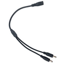 DC 1 to 2 Power Splitter Cable 40mm Black