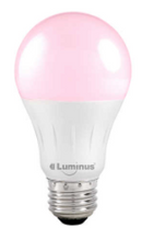 Luminus A19 LED Grow Light Bulb Pink 9W E26 Base Non-Dimmable PLH1001