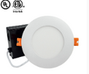 Clearance ECT 7” LED Slim Recessed Flat Panel Light Ceiling Pot Light 3CCT 18W Dimmable Round White with Junction Box