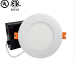 Clearance ECT 7” LED Slim Recessed Flat Panel Light Ceiling Pot Light 3CCT 18W Dimmable Round White with Junction Box