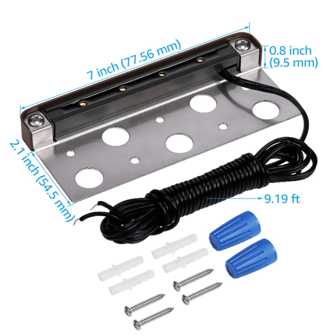 7” LED Hard Scape Paver Light 12V 5W IP65 Waterproof 2700K Warm White