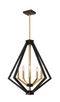 Pendant Light YG201-5P BK+BR