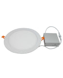 VO Votatec 6" LED Slim Flat Panel Fixture Ceiling Pot Light 13W = 75W 3CCT with Switch Dimmable Round White with Junction Box