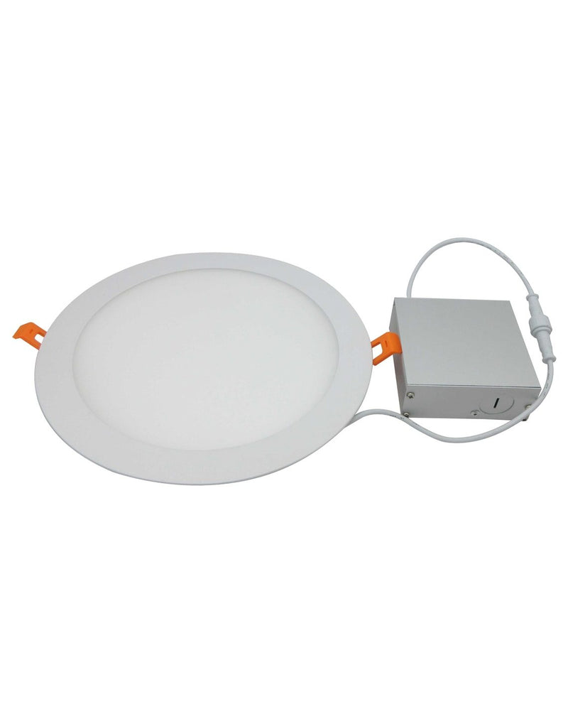 VO Votatec 6" LED Slim Flat Panel Fixture Ceiling Pot Light 13W = 75W 3CCT with Switch Dimmable Round White with Junction Box