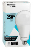 Luminous A35 LED Light Bulb 25W = 250W Base-E26 4000K Natural White Non-Dimmable