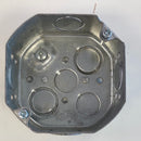 4 Inch Octagonal Box with Concentric Knockouts 1-1/2 Inch Deep