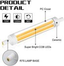 Ajax Lighting R7S LED Light Bulb COB Dotless 10W 118mm 6000K Cool White Daylight