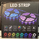 12V LED Strip Running RGB with Smart Remote & 8AM Transformer 32FT pack 300 chips