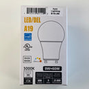 ER A19 LED Light Bulb 9W = 60W Base-GU24 3000K Warm White Dimmable